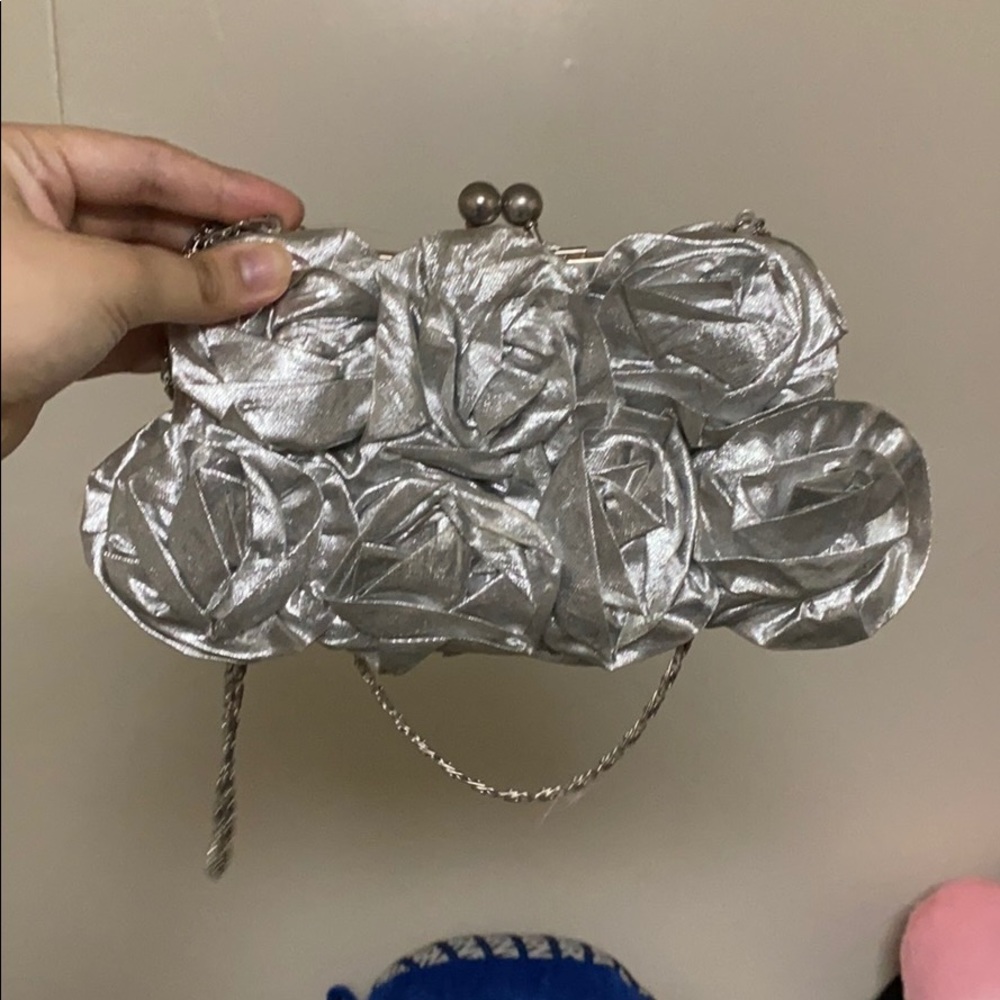 Mini gray clutch